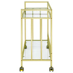 Coaster Cara Bar Cart, Brass