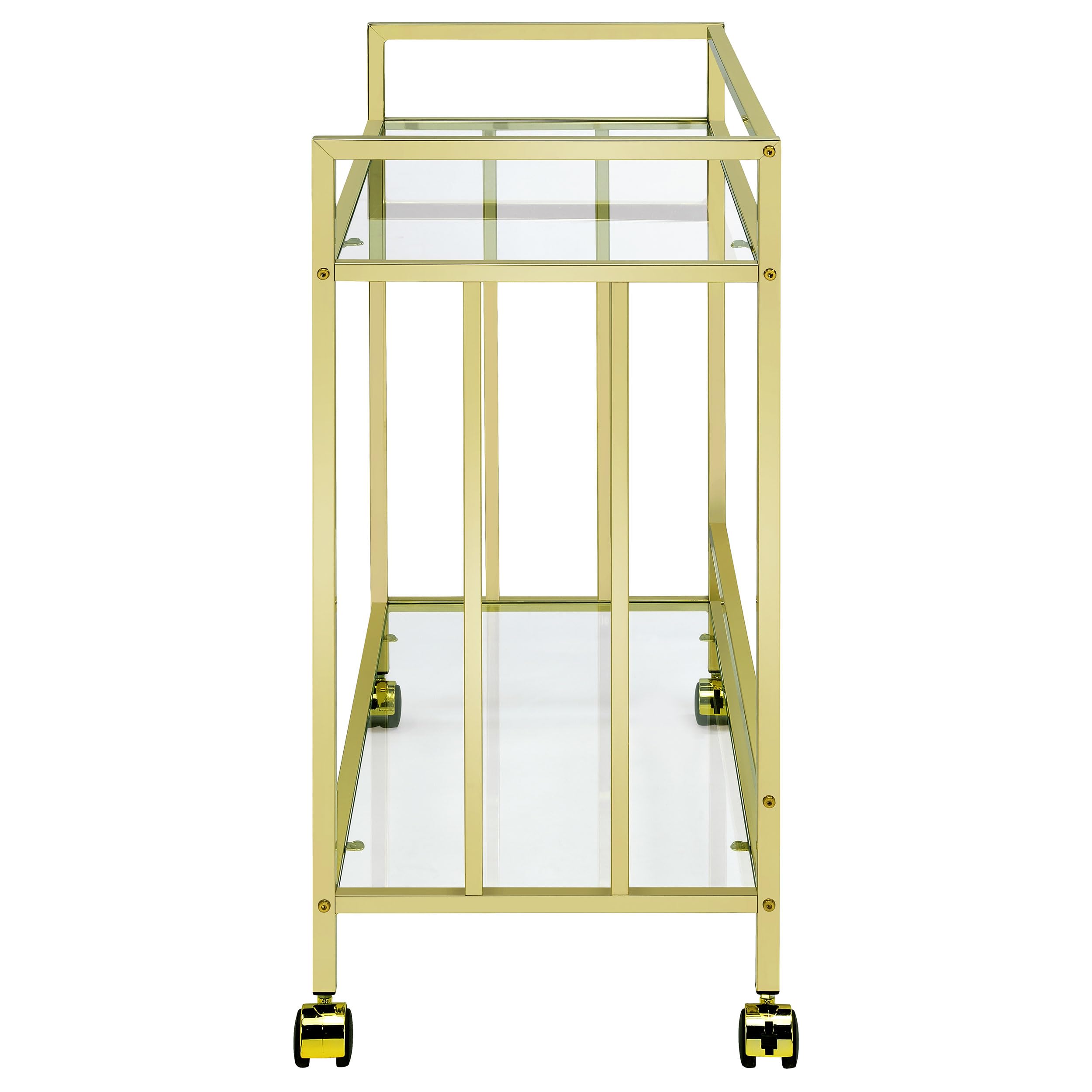 Coaster Cara Bar Cart, Brass