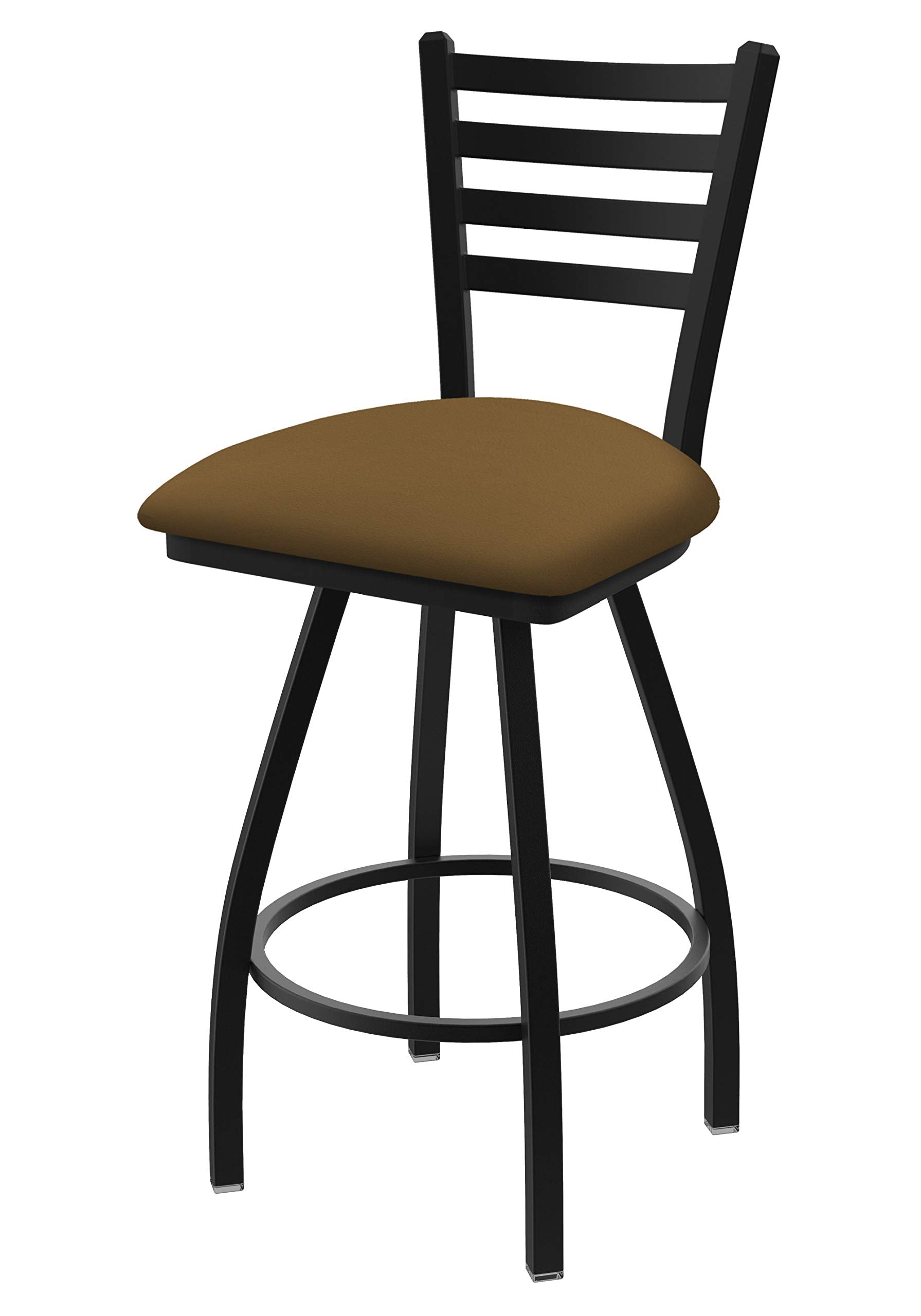 XL 410 Jackie 36 Swivel Extra Tall Bar Stool with Black Wrinkle Finish and Canter Saddle Seat
