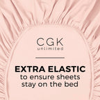 Twin Xl Size Fitted Bed Sheet - Hotel Luxury Single Fitted Bottom Sheet Only - Fits Mattress Between 8 To 16 Inches - Deep Pockets, Extra Soft And Wrinkle Free - Breathable & Cooling - Lavender Pink