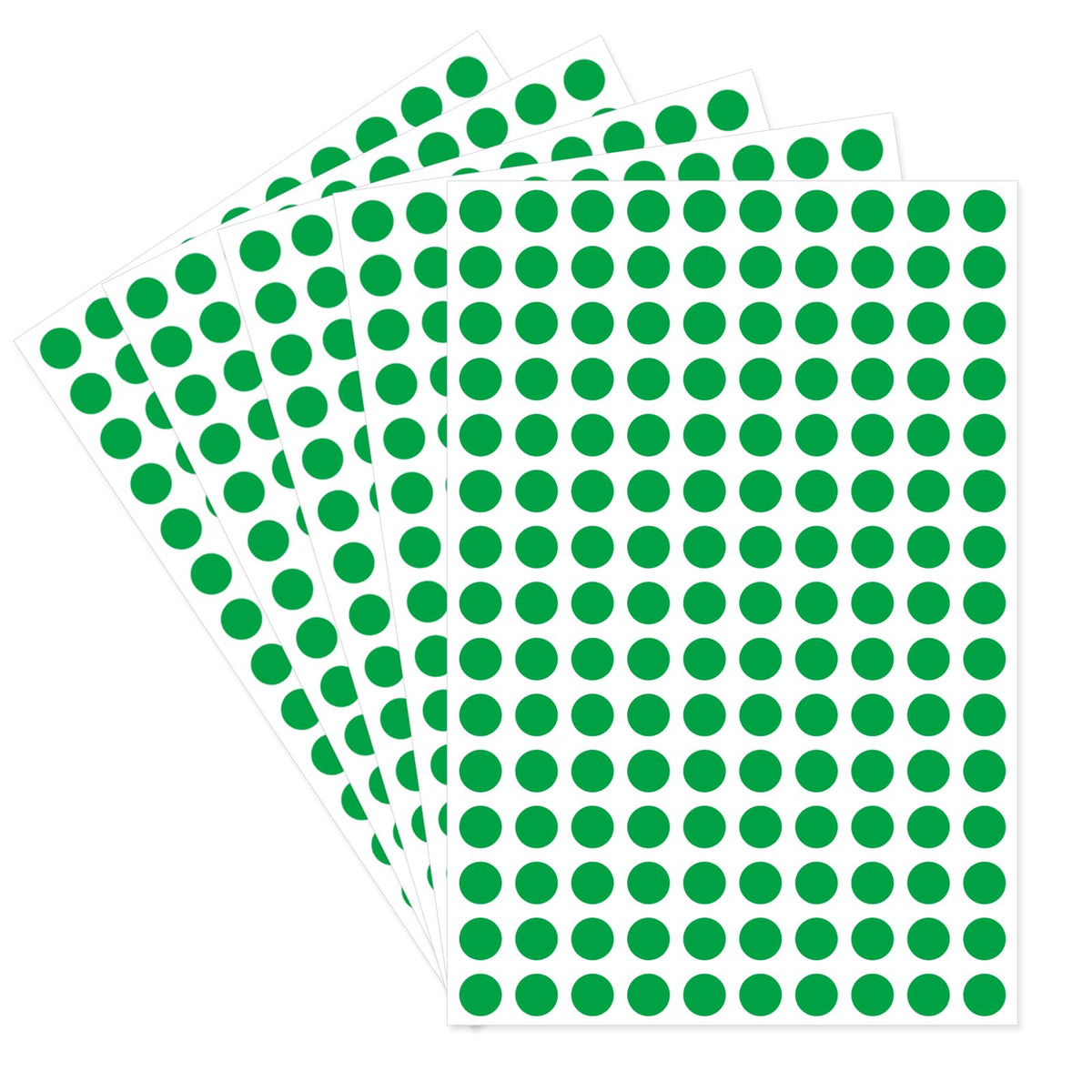 Dot Stickers,3/8 Inch Dark Green Circle Stickers,3000Pcs Self-Adhesive Color Coding Labels,Round Labeling Stickers For Office Cl
