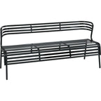 Safco Products 4368Bl Cogo Outdoor Bench, Black
