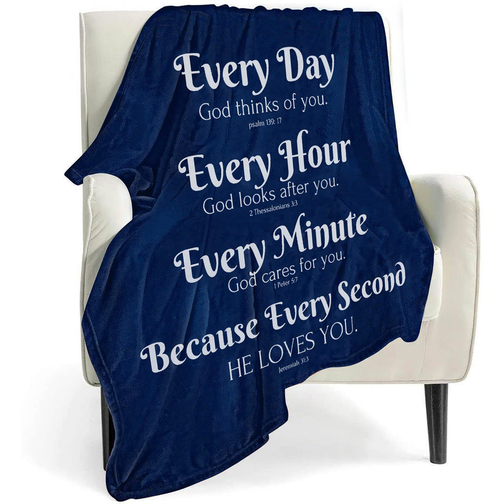Qetxvi Bible Verse Blanket With Inspirational Thoughts And Prayers- Religious Throw Blanket Soft Lightweight Cozy Plush Warm Bla