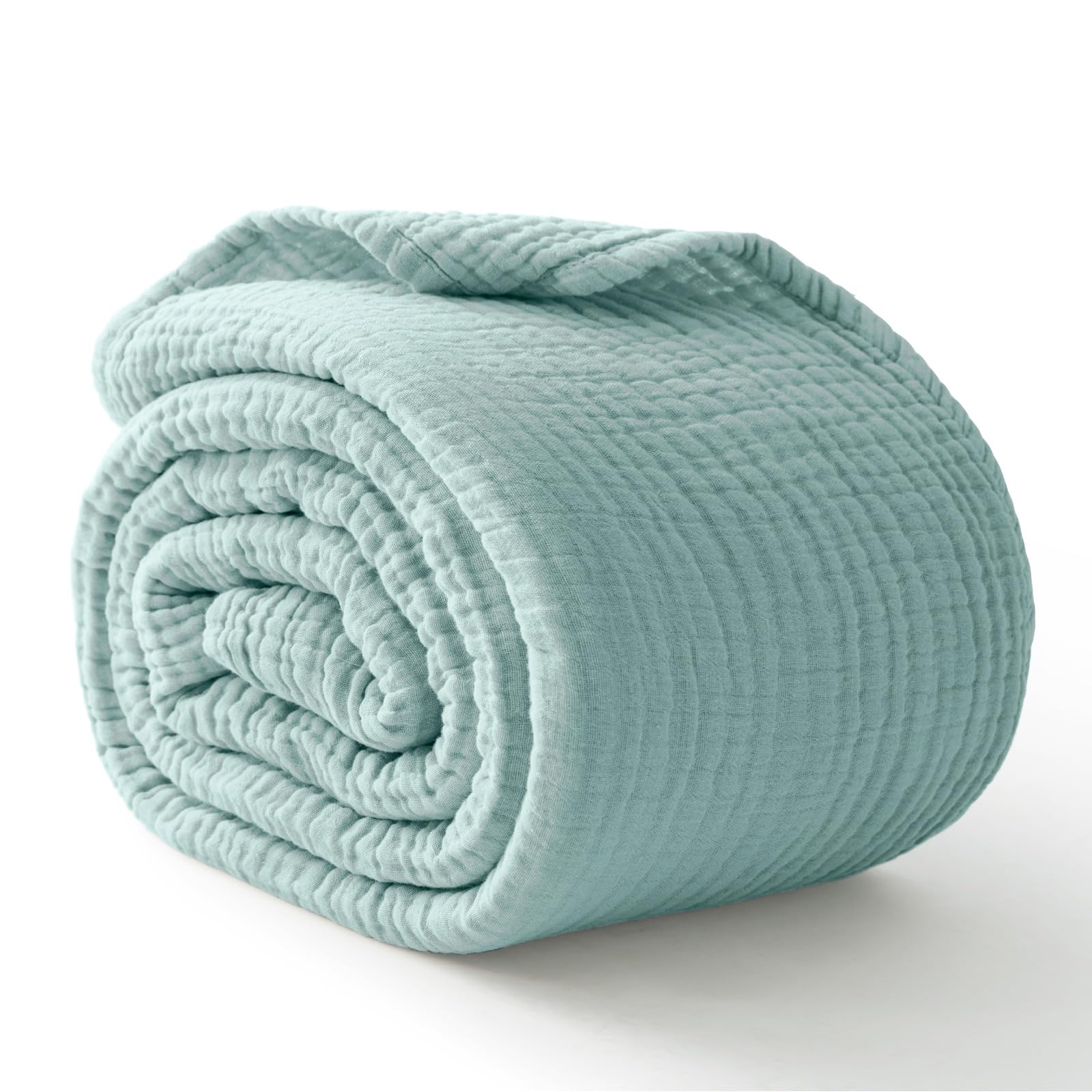 Kozyhvn 100% Cotton Muslin Blanket 40  x 40 , Breathable and Lightweight Cotton Twin Blankets, Soft Cooling Summer Gauze Blanket