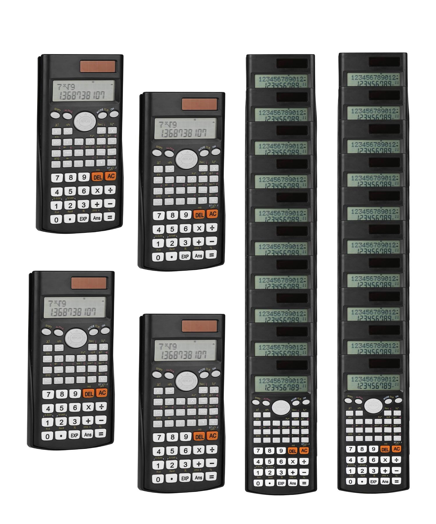 Mr. Pen Scientific Calculators - 24 Pcs, 2 Line, Fraction & Statistics Calculators For School, College & High School