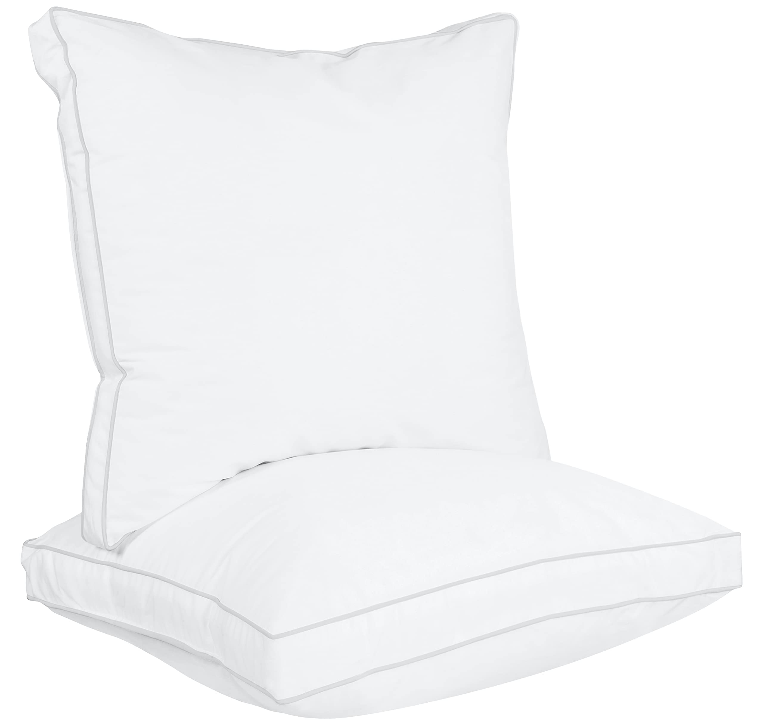Utopia Bedding Bed Pillows For Sleeping European Size (White), Set Of 2, Cooling Hotel Quality, Gusseted Pillow For Back, Stomac