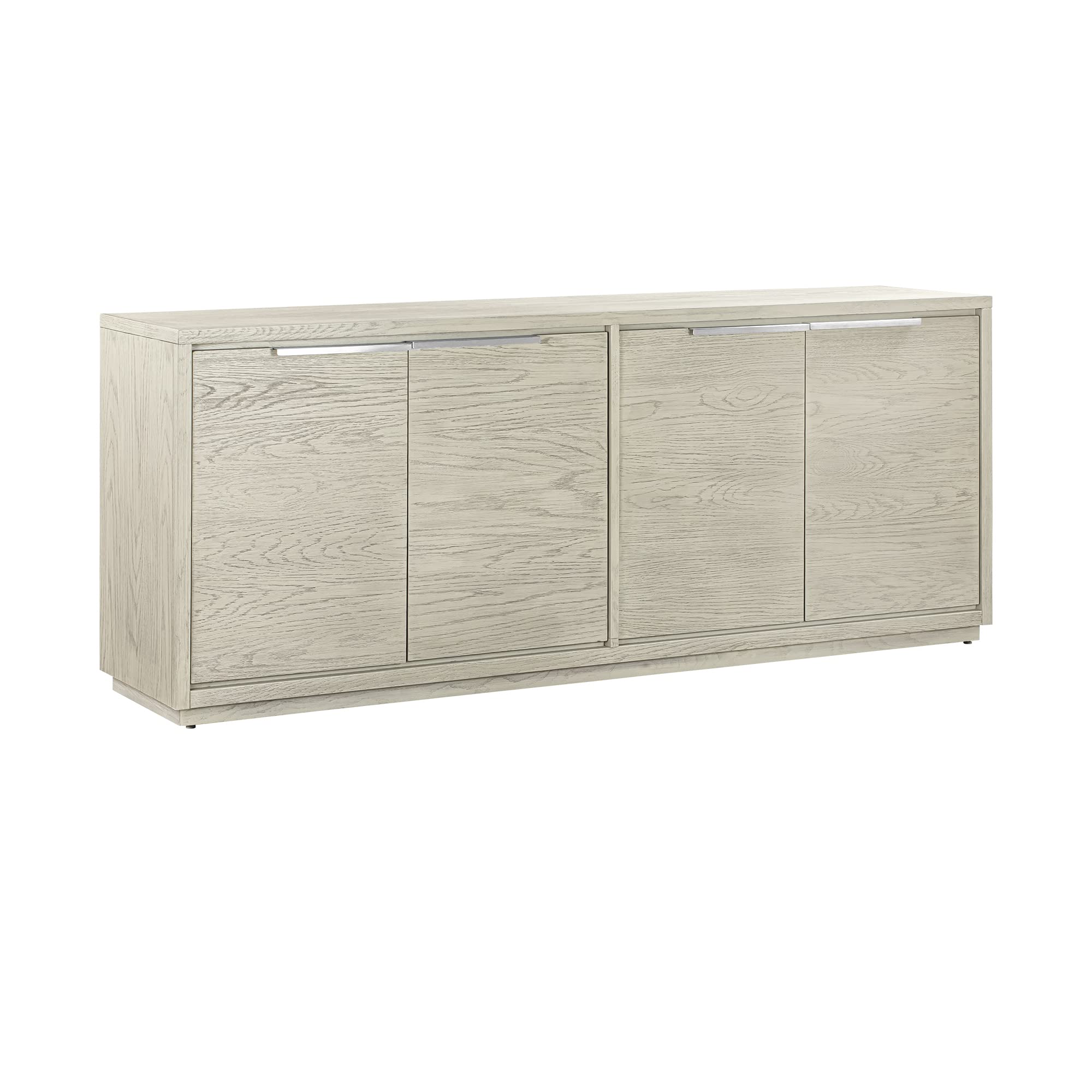Armen Living Abbey 4 Door Sideboard Buffet in Grey Oak Wood