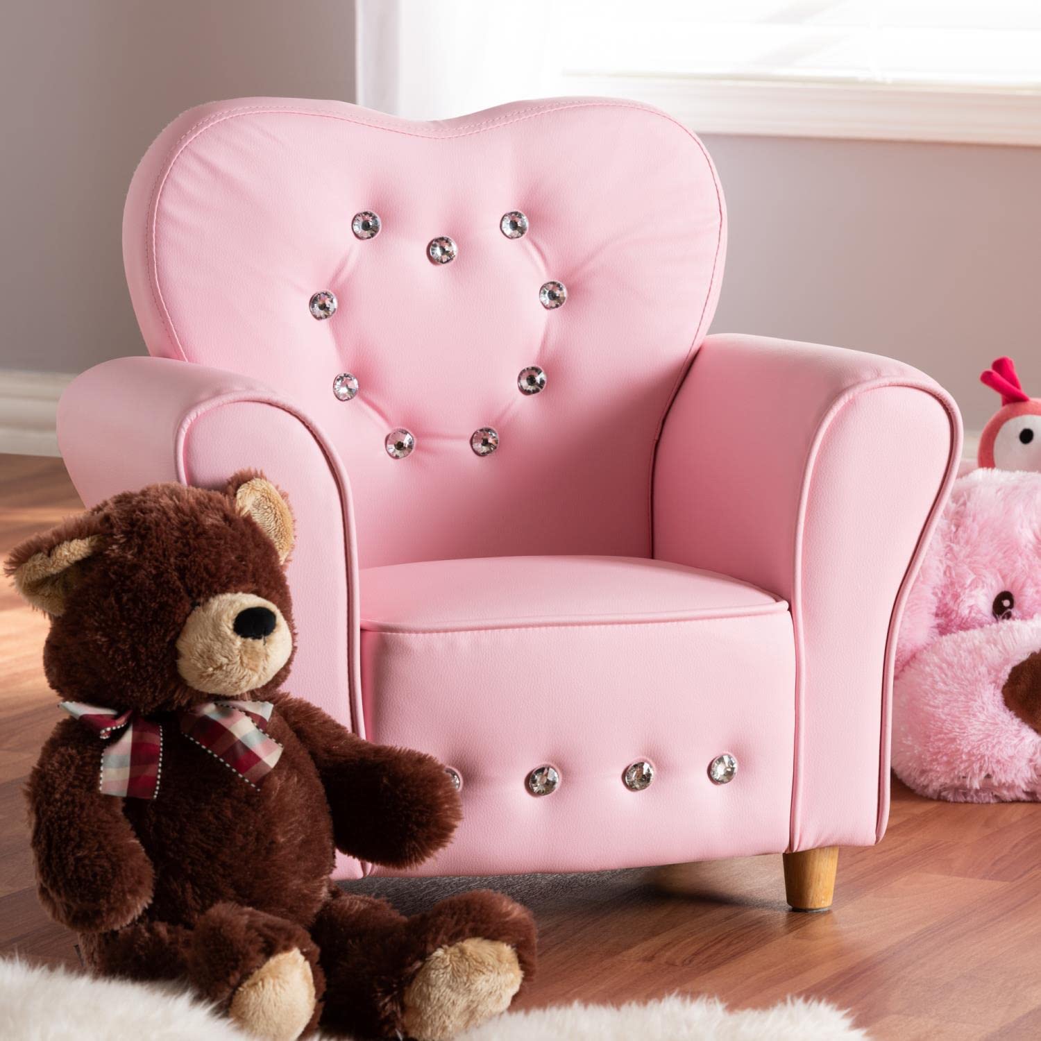 Baxton Studio Mabel Kids Armchair - Thumbnail 4