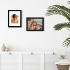 Golden State Art, 9X12 Picture Frame With Mat For 6X8 - High Definition Glass Wall Mounting Horizontal Vertical Display (Black,