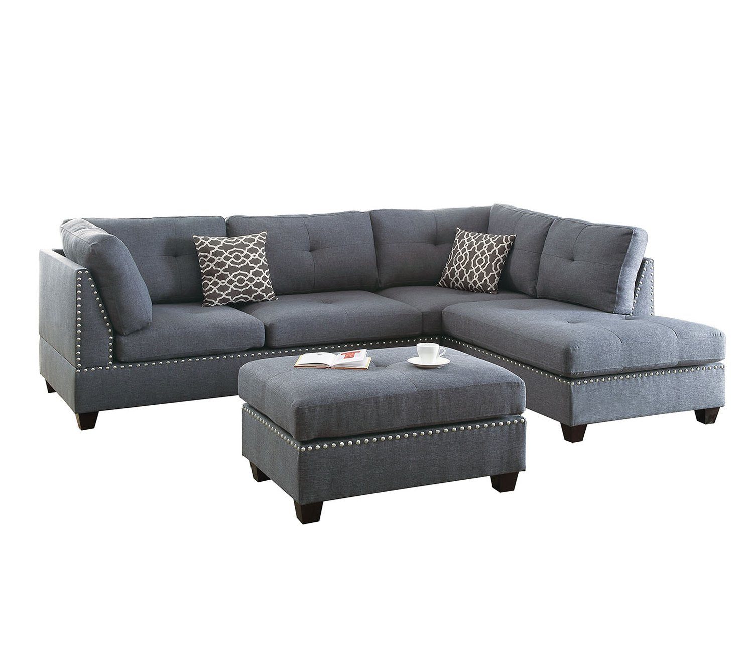 Poundex Sofas, Grey