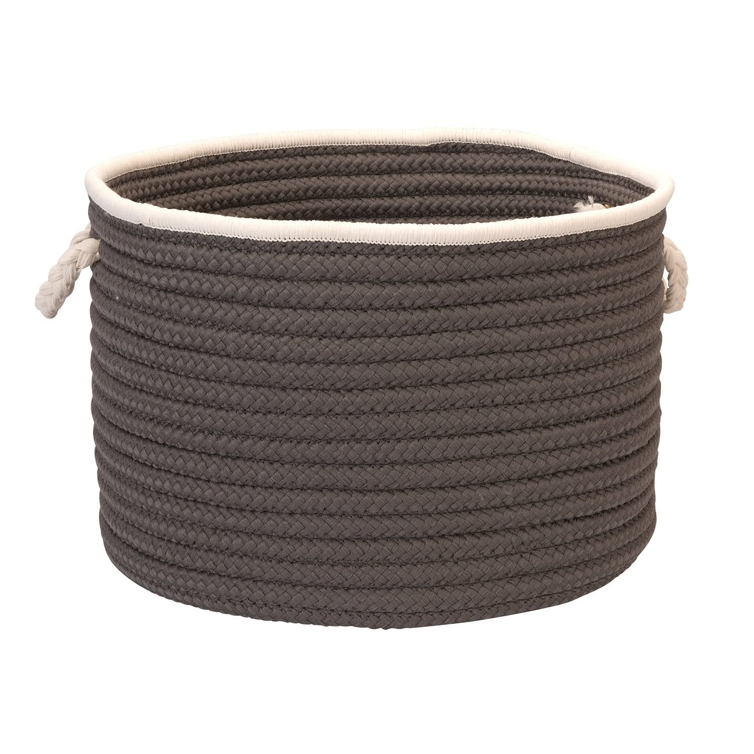 Doodle Edge Colonial Mills Utility Basket, 22 By 14-Inch, Gray