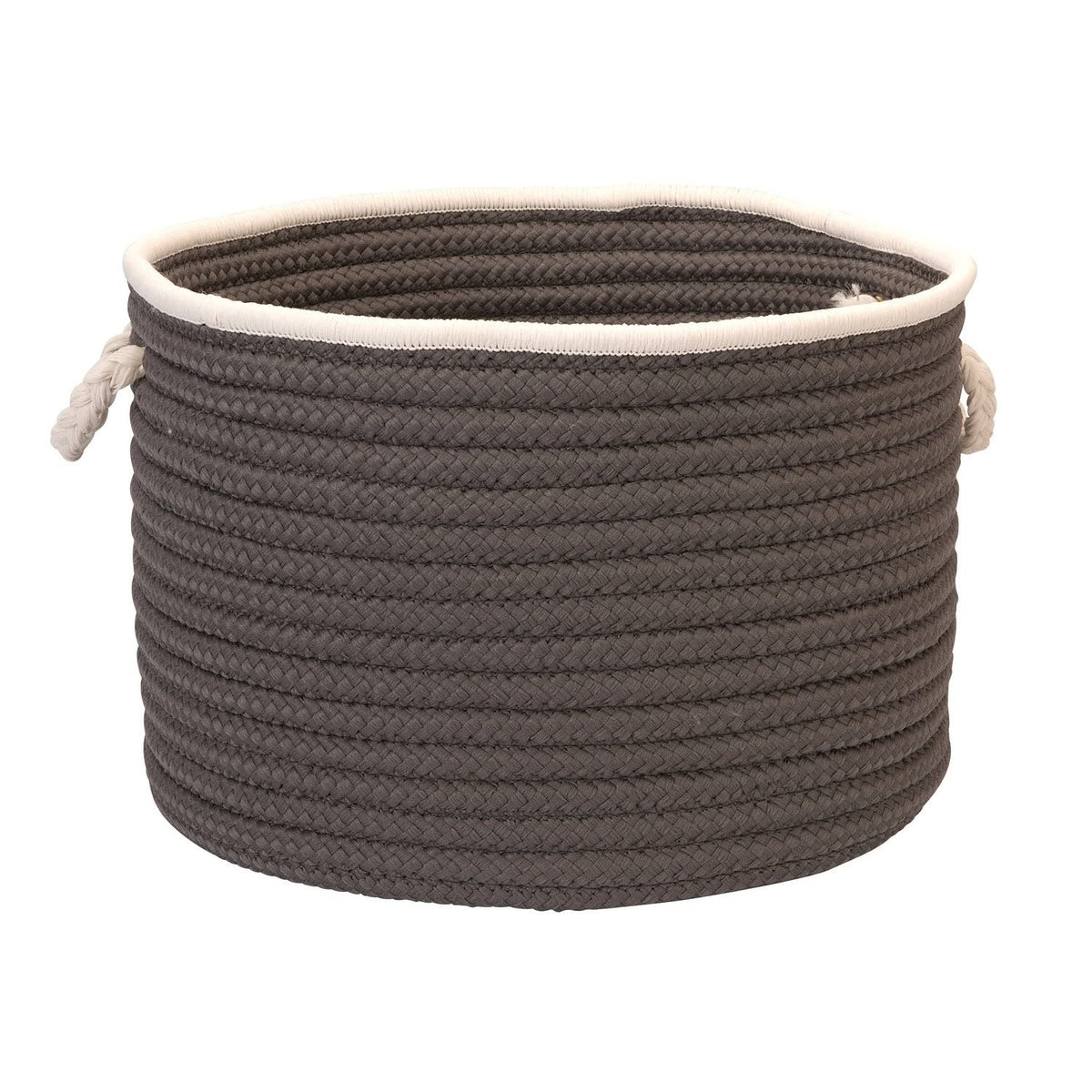 Doodle Edge Colonial Mills Utility Basket, 14 By 10-Inch, Gray