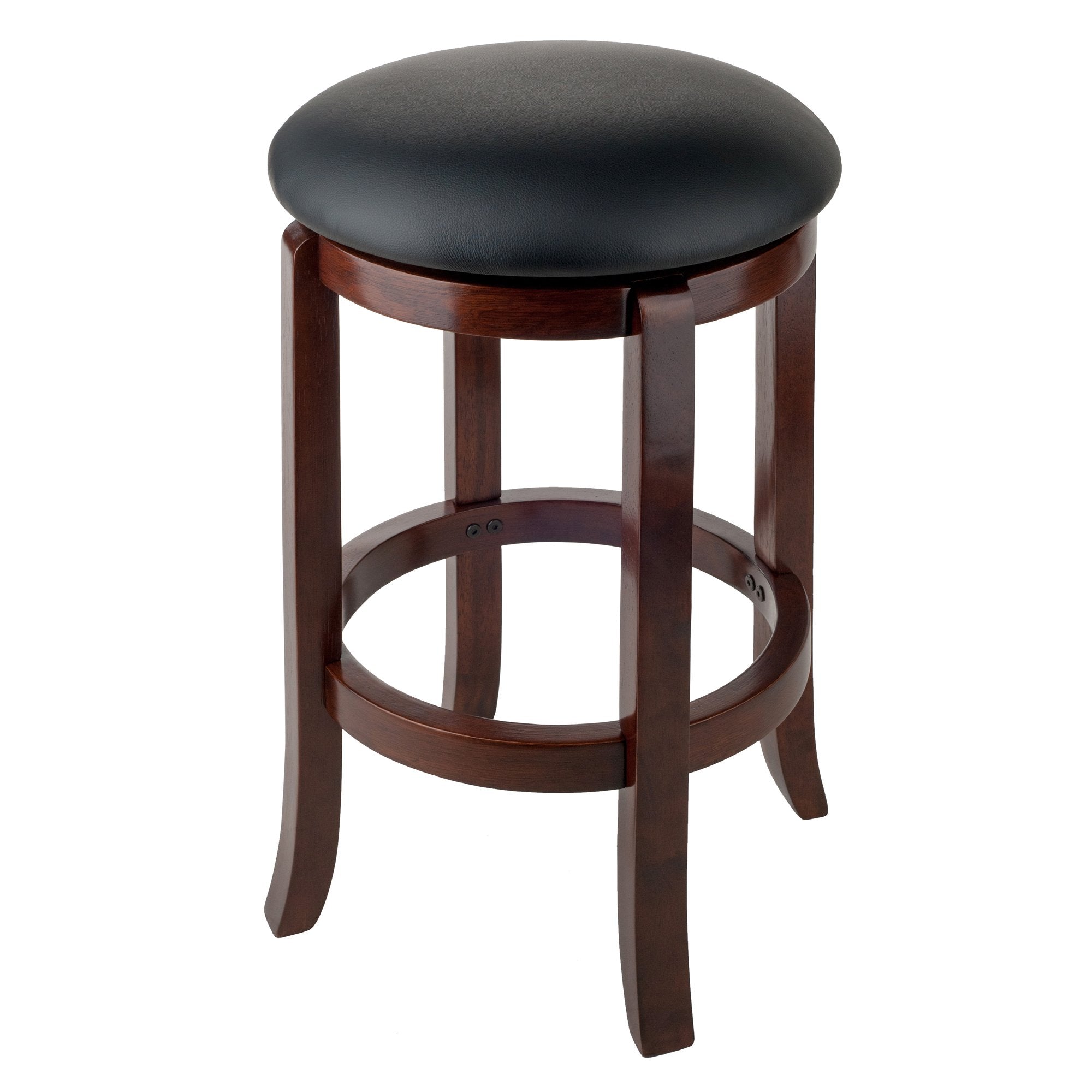 Winsome Walcott Swivel Bar Stool, 24', Walnut