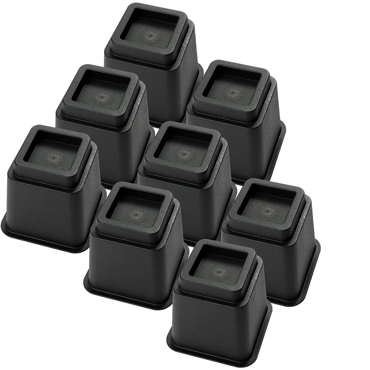 Google Bed Risers Bed Risers 5 Inch, Heavy Duty Square Furniture Frame Lift For Couch, C ...