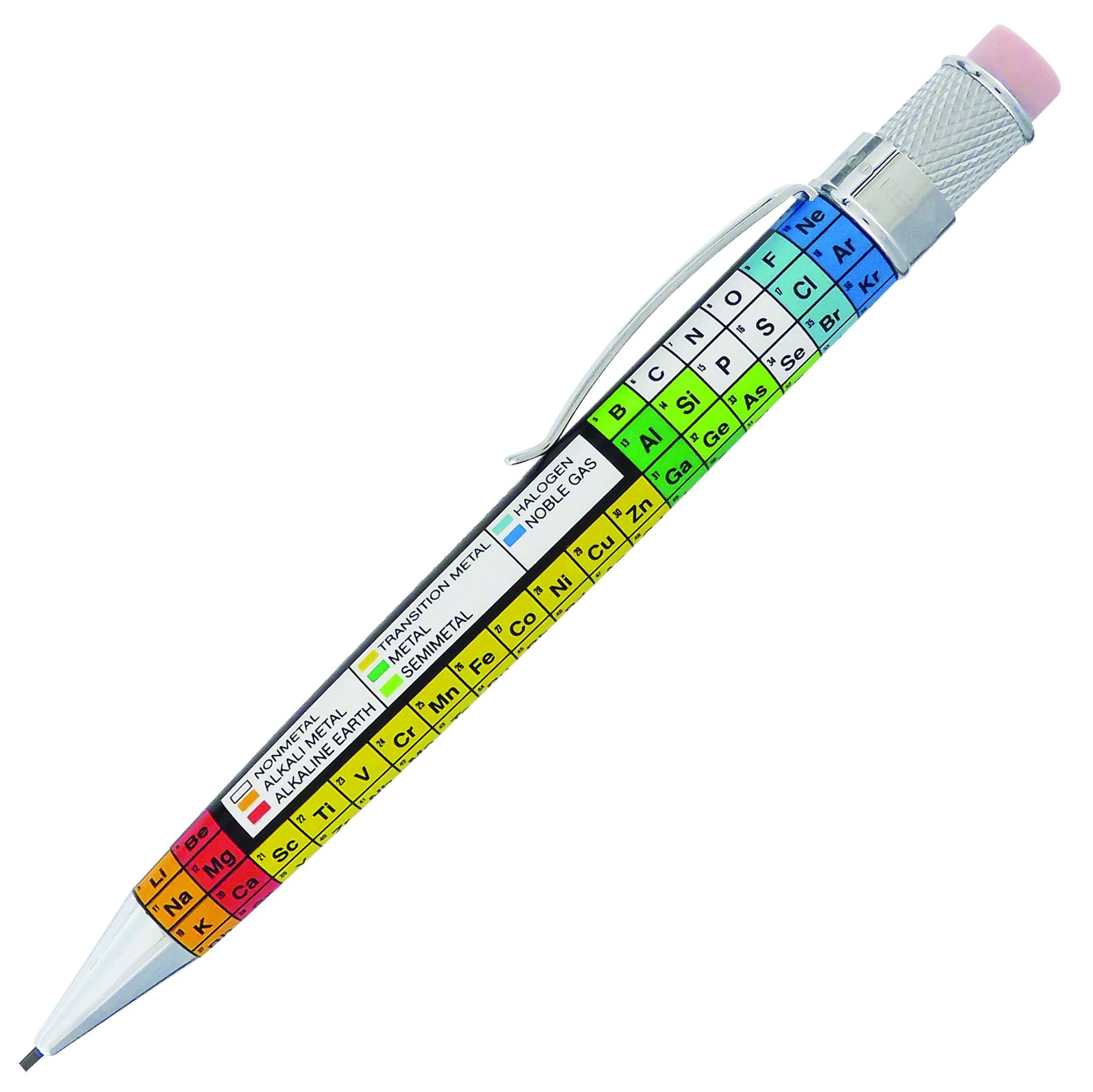 Retro 51 Tornado Mechanical Pencil, Dmitri Periodic Table Of Elements, 1.15Mm Lead (Vrp-1816)