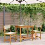 vidaXL Balcony Set with Cushions 3 Piece Outdoor Furniture - Solid Wood Acacia Bistro Set for Patio/Terrace/Garden