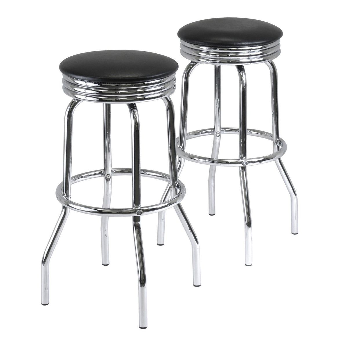 Winsome Wood Summit Stool, Black