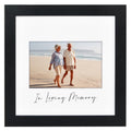 Americanflat Memorial Picture Frame with Shatter-Resistant Glass - Use as 8x8 Picture Frame without Mat or 4x6 Picture Frame wit