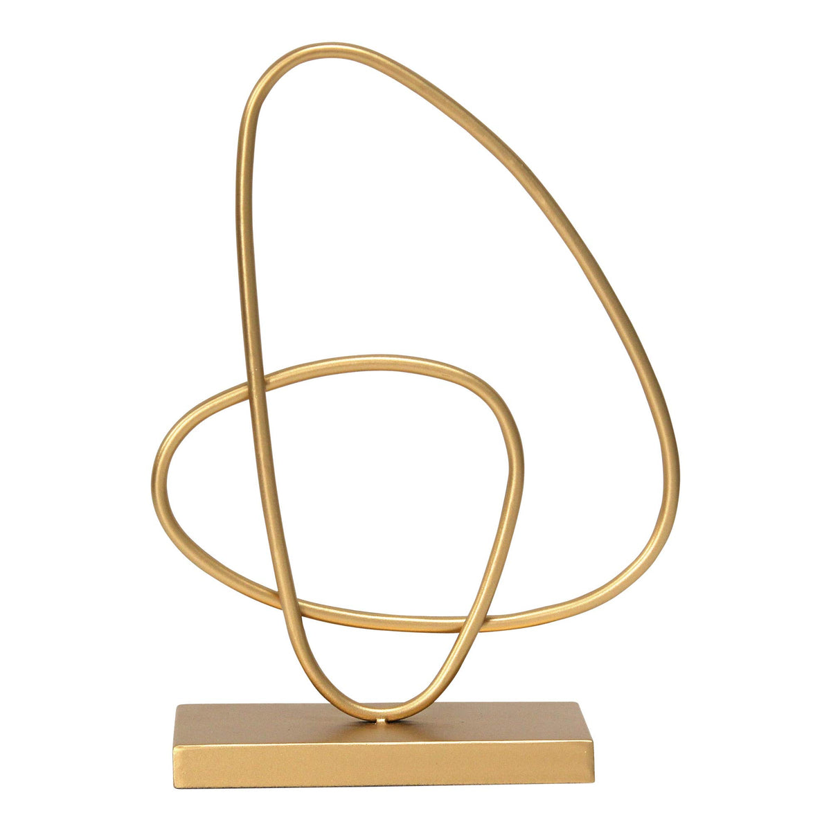 HomeRoots Gold Abstract Metal Tabletop Sculpture