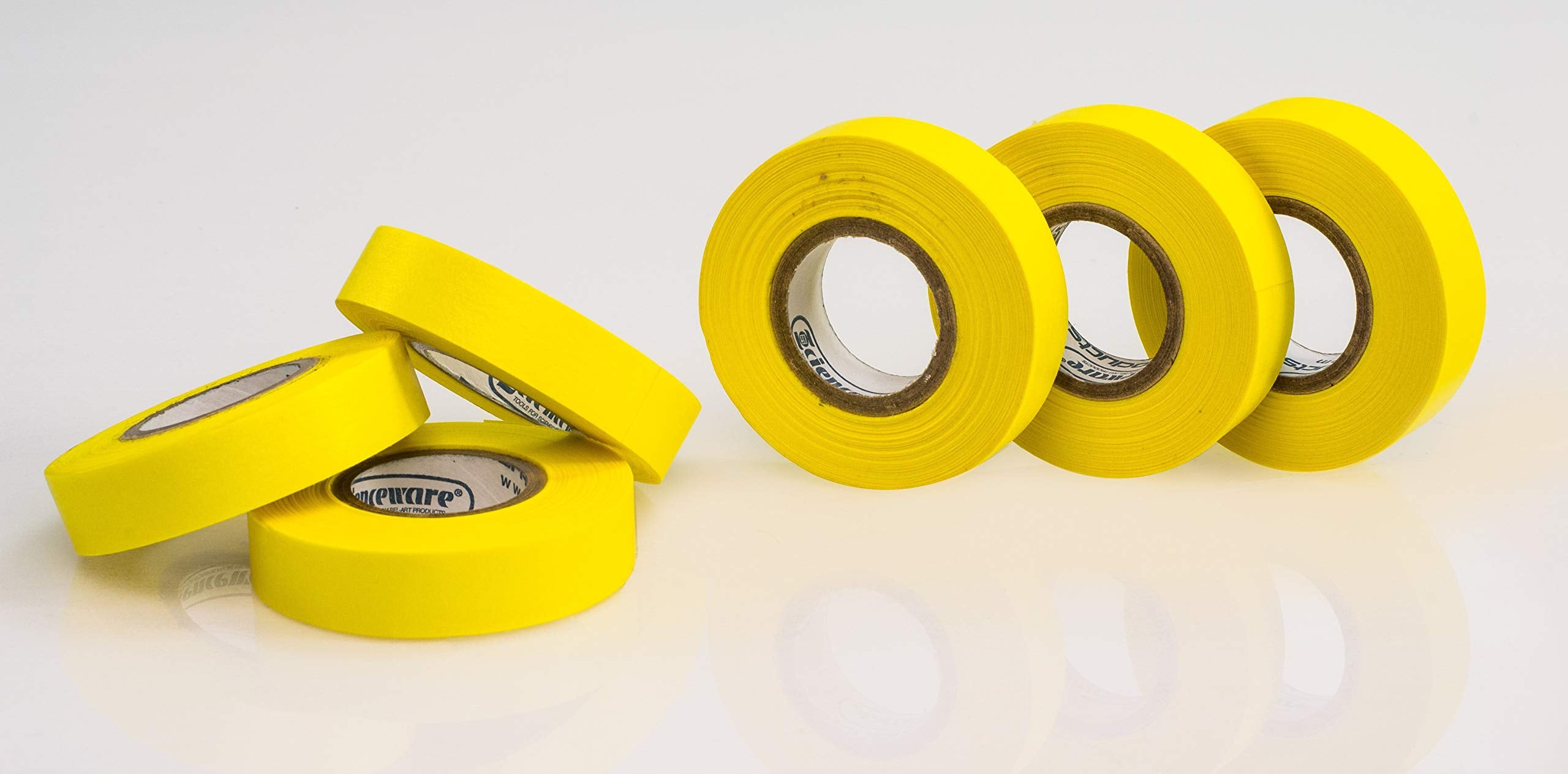 Sp Bel-Art Write-On Yellow Label Tape; 15Yd Length, /2 In. Width, 1 In. Core (Pack Of 6) (F13481-0050)