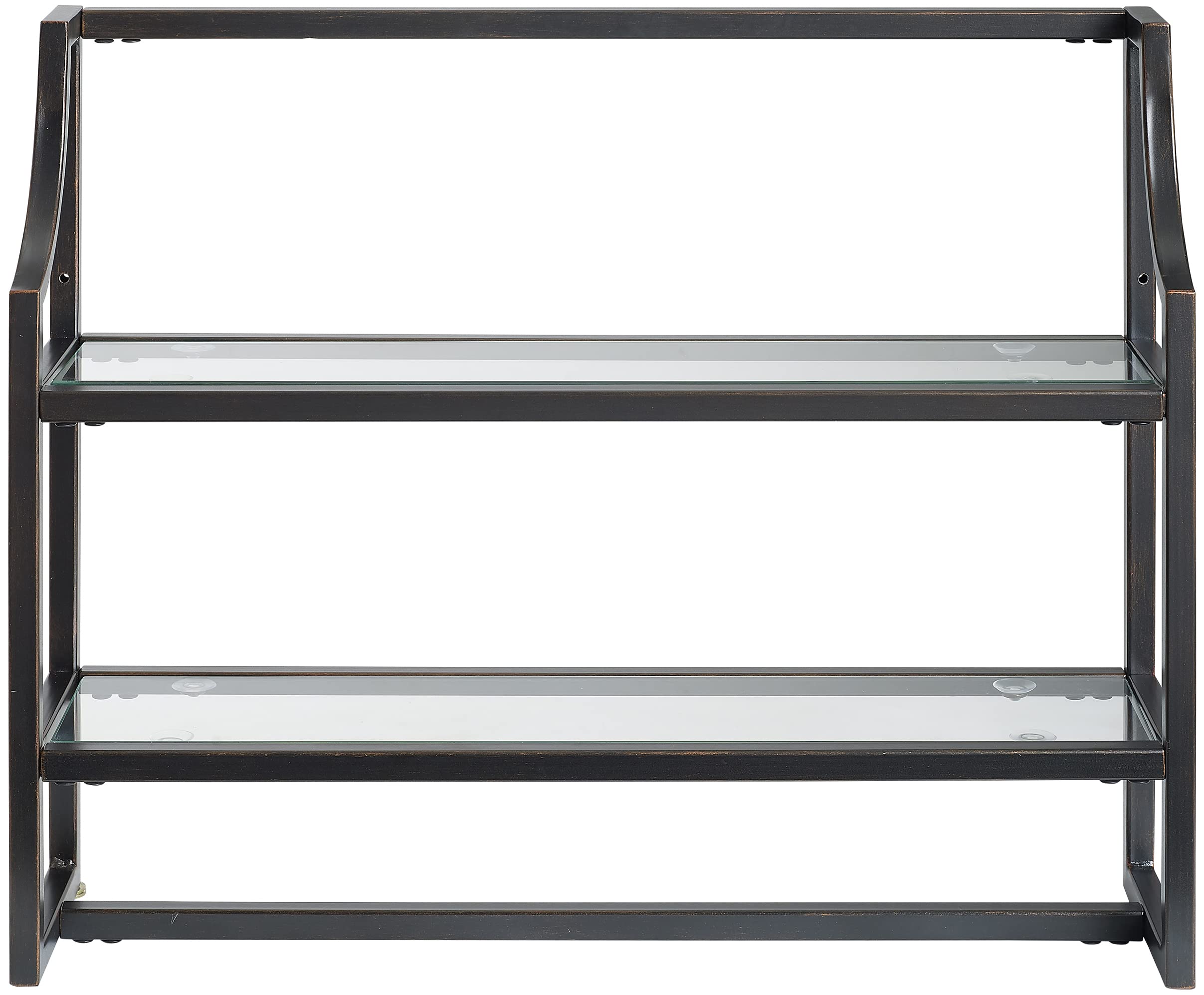 Crosley Furniture Aimee Wall Mounted Bathroom Storage Shelf with Towel Rack and Shelves, Oil Rubbed Bronze