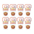 24 Pcs DIY Basketball Hoop Popcorn Boxes Basketball Party Decorations,Party Favors Snack Treat Box,Candy Cookie Container for Ba