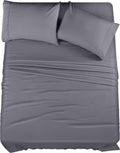 Utopia Bedding Full Bed Sheets Set - 4 Piece Bedding - Brushed Microfiber - Shrinkage And Fade Resistant - Easy Care (Full, Grey