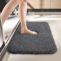 MODERN FAB Bathroom Door Mats Anti Slip Water Soak Size 40x60 cm Pack of 1 Grey with Pile Hight 23mm
