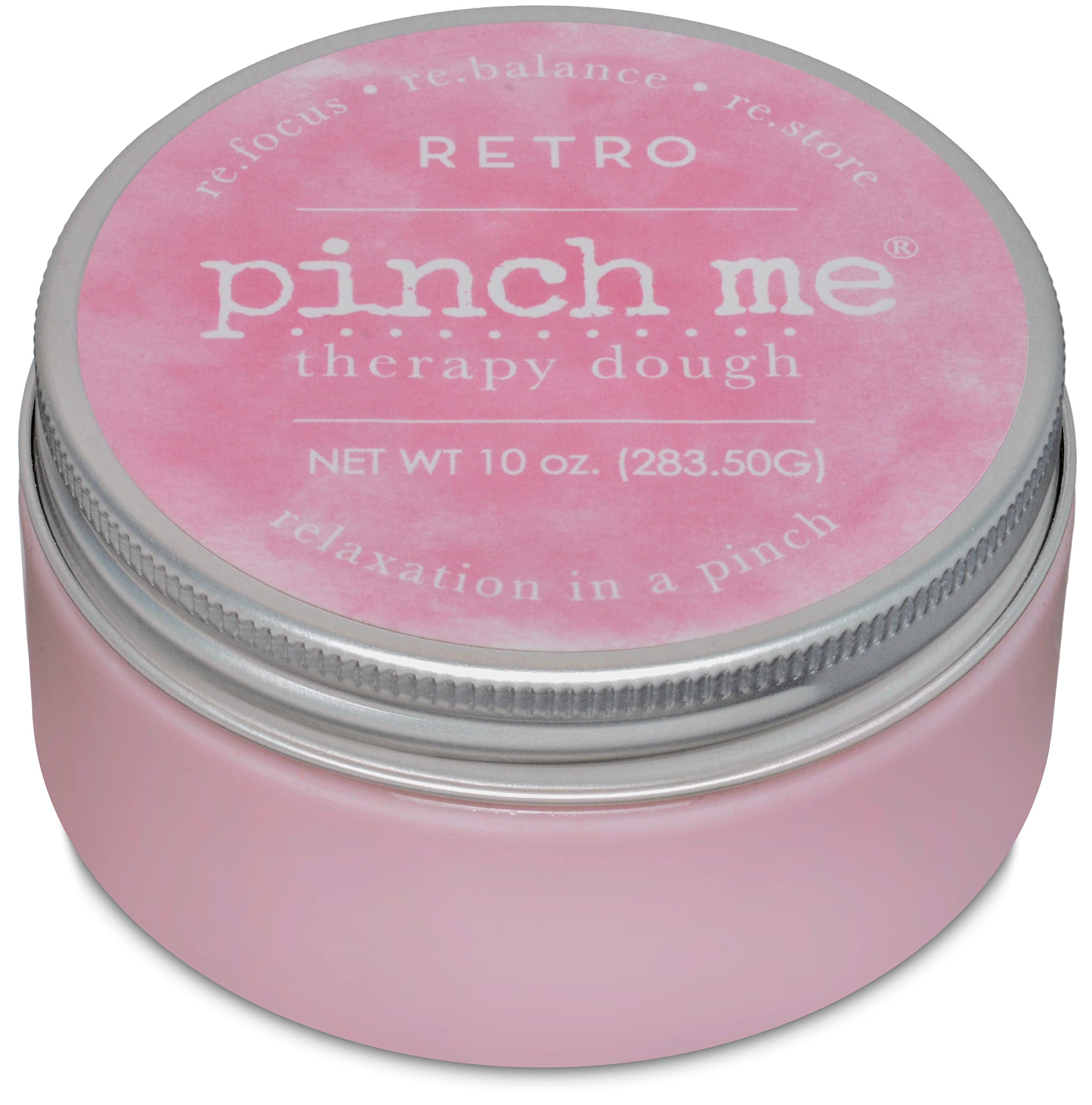 Pinch Me Therapy Dough - Holistic Aromatherapy Stress Relieving Putty - 10 Ounce (Retro)