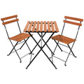Leigh Country 3PC 3 PC Slatted Cafe Set, Acacia