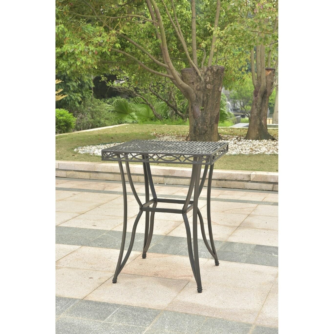 International Caravan Segovia 32-inch Iron Bar-Height Table