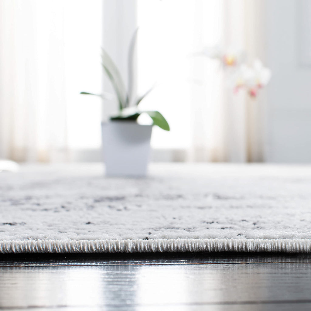 Safavieh Amelia Collection X-Large Area Rug - 11' X 15', Ivory & Grey, Modern Abstract Design, Non-Shedding & Easy Care, Ideal F