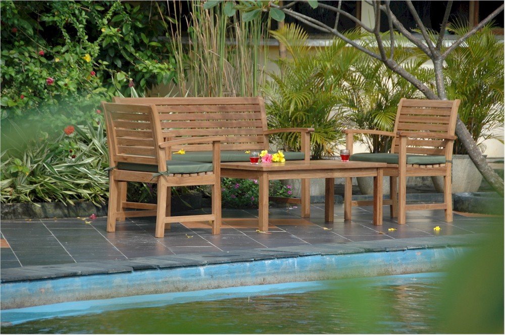 Anderson Teak TB-4824CT Montage Coffee Table, 48'' Width x 24'' Depth x 18'' Height
