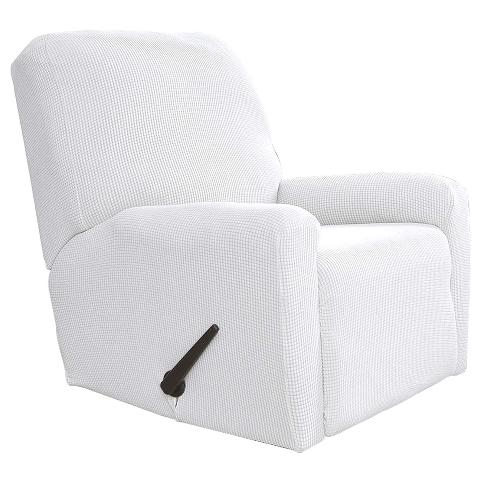 Easy-Going Recliner Stretch Sofa Slipcover Sofa Cover 4-Pieces Furniture Protector Couch Soft With Elastic Bottom Spandex Jacqua