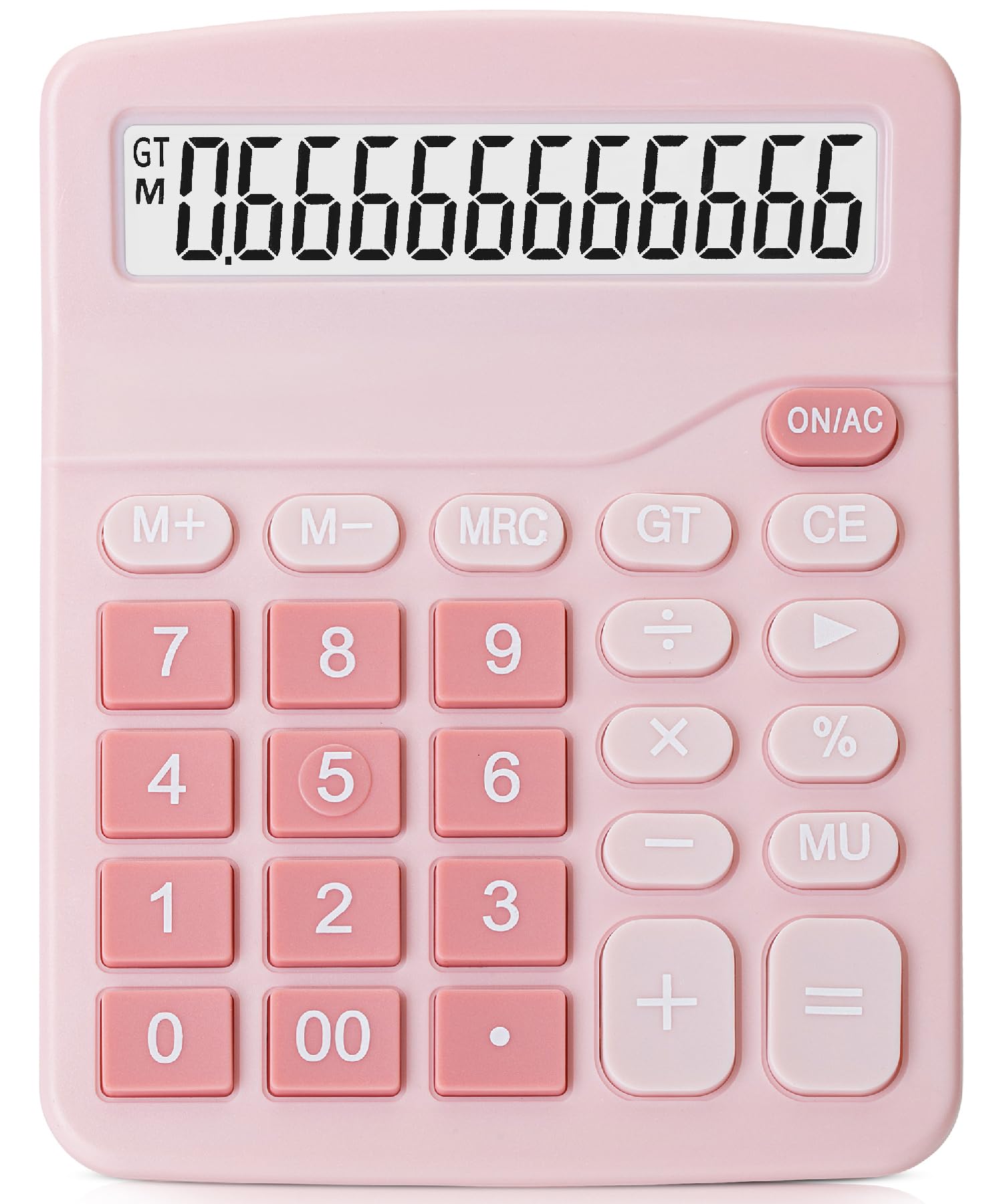 Mr. Pen- Calculator, Pink, Calculators Large Display, Standard Function Calculator, 12-Digit, Calculators Desktop, Office Calcul