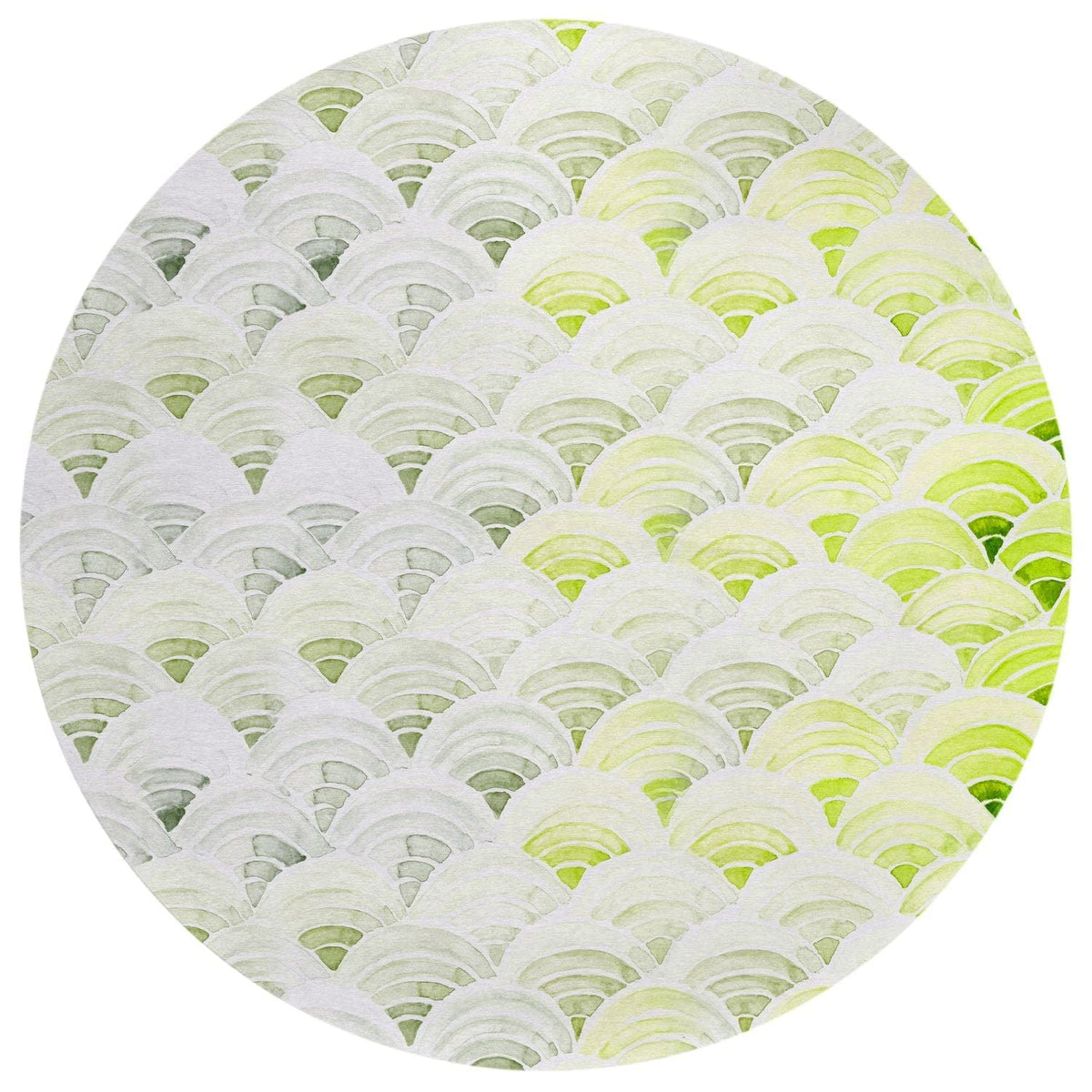 Seabreeze Sz5 Green Coastal Rug Round 8' X 8'