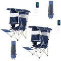 Nice C Chair with Canopy, Umbrella Chair, Chairs with Shade, Sports Chairs, USB, Type-C&DC Charging Cable Included, 30W Solar Pa