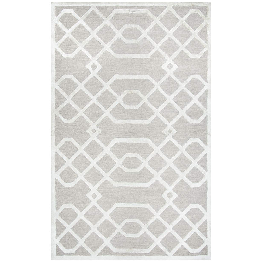 Rizzy Home Alora Decor Madison 5' X 8' Trellis Beige/Ivory Hand-Tufted Area Rug
