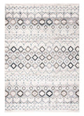 SAFAVIEH Amsterdam Collection Area Rug - 10' x 14', Ivory & Grey, Moroccan Boho Design, Non-Shedding & Easy Care, Ideal for High