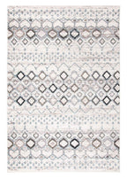 SAFAVIEH Amsterdam Collection Area Rug - 10' x 14', Ivory & Grey, Moroccan Boho Design, Non-Shedding & Easy Care, Ideal for High