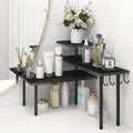 Homode Bathroom Counter Organizer Corner Shelf, Kitchen Countertop Organizer, 3 Tier Wood Counter Shelf Stand for Over The Sink,