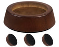 Wooden Furniture Risers Blocks - 1 Inch Set Of 4 Bed Risers, Heavy Duty Solid Wood Round Risers Support 8000 Lbs, Sofa Riser Wit