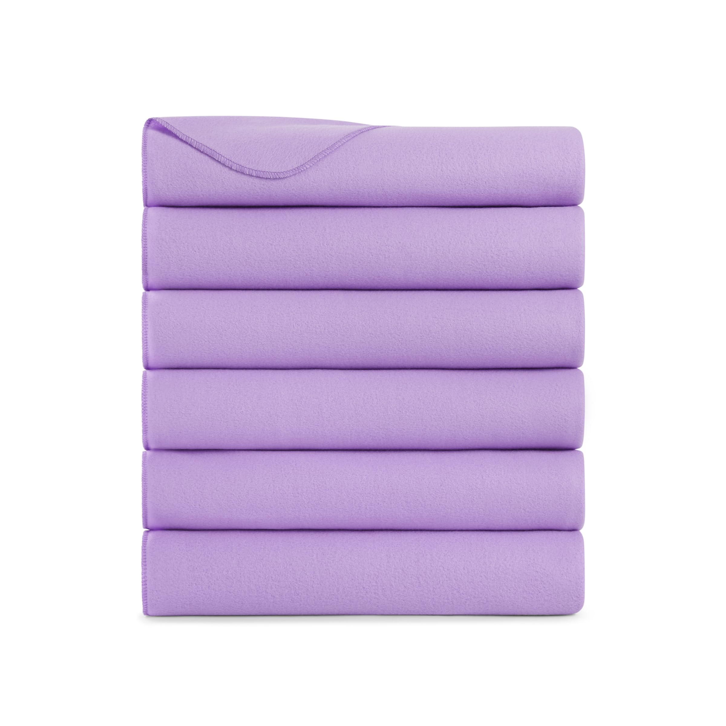 Arkwright Polar Fleece Throw Blankets Bulk - Pack Of 6 - Ultra Soft Cozy Blanket For Car, Camping, Couch, Office, Outdoor, Home,