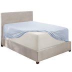 Nestl Ice Blue California King Fitted Sheet, Extra Deep Pocket Cal King Fitted Sheet Only, 1800 Microfiber Fitted Bed Sheet, Ultra Soft Fitted Sheet California King Fits Up To 24 Inch Mattress