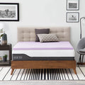 Lucid 4 Inch Lavender Infused Memory Foam Mattress Topper - Ventilated Design - California King Size