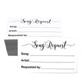 Rxbc2011 100 Song Request Cards Play Song At Wedding Reception Prom Dance Party Band Dj Karaoke Music Suggestion Note