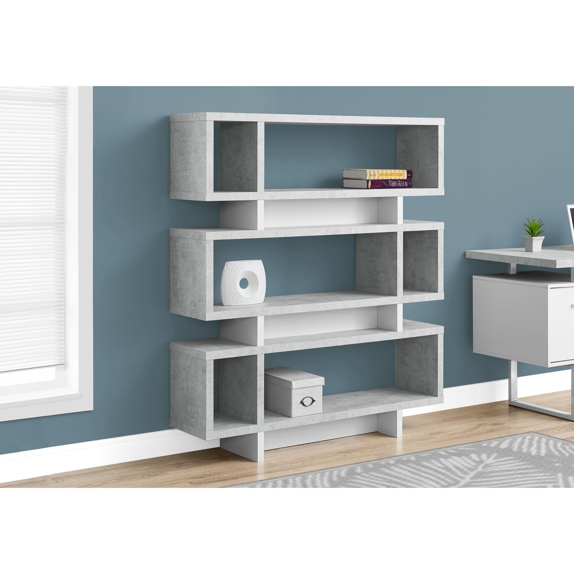 Monarch Specialties I Bookcase, Grey