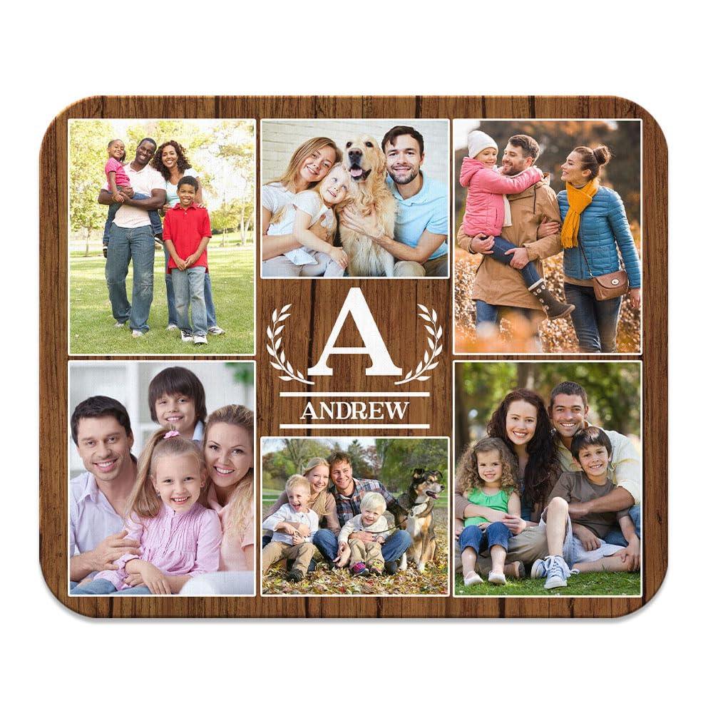 Wirester Personalized Custom Mousepad With Your Photo And Text For Home, Office And Gaming Desk, Non-Slip Rectangle Mouse Pad -