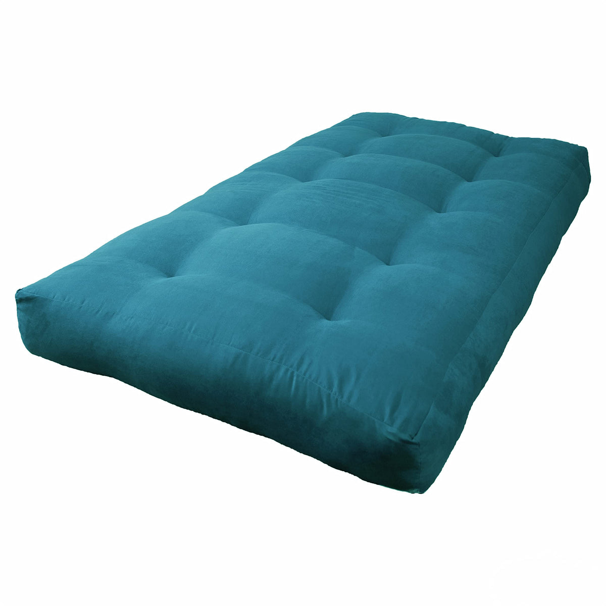 Blazing Needles Vitality 7-inch Microsuede Twin-size Futon Mattress, Aqua Blue, MATTRESS ONLY