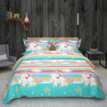Hrudaya Synchronized Fibre All Season Queen Size Reversible Printed Comforter/Blanket/Quilt For Double Bed 90X100 Inch All Weath